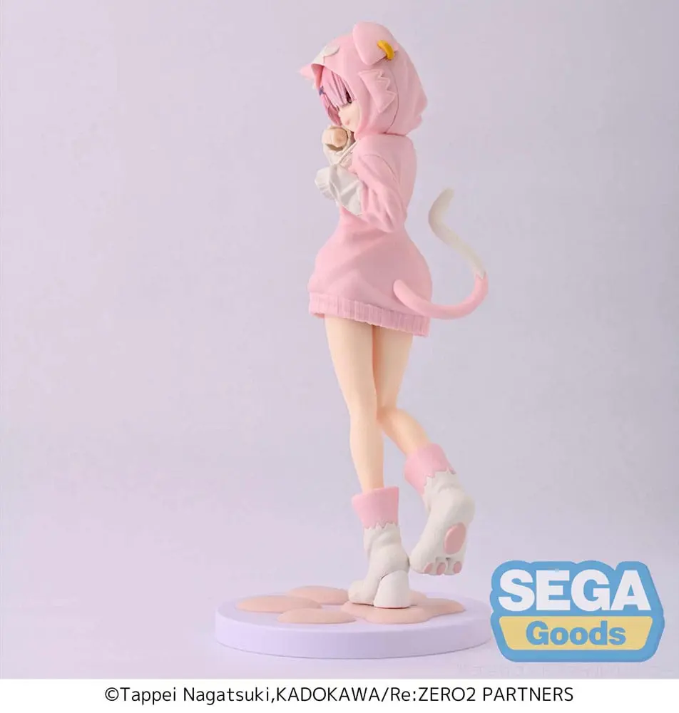 Re:Zero Starting Life in Another World Luminasta PVC Statue Ram Mofumofu Pack 21 cm product photo