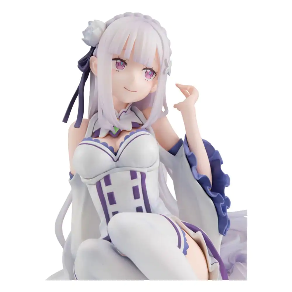 Re:ZERO Starting Life in Another World Melty Princess PVC Statue Emilia Palm Size 9 cm product photo
