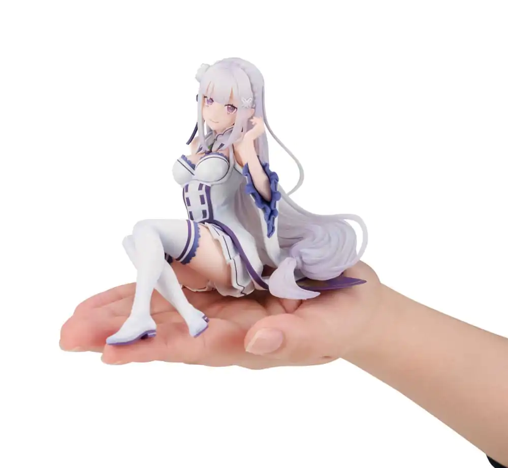 Re:ZERO Starting Life in Another World Melty Princess PVC Statue Emilia Palm Size 9 cm product photo