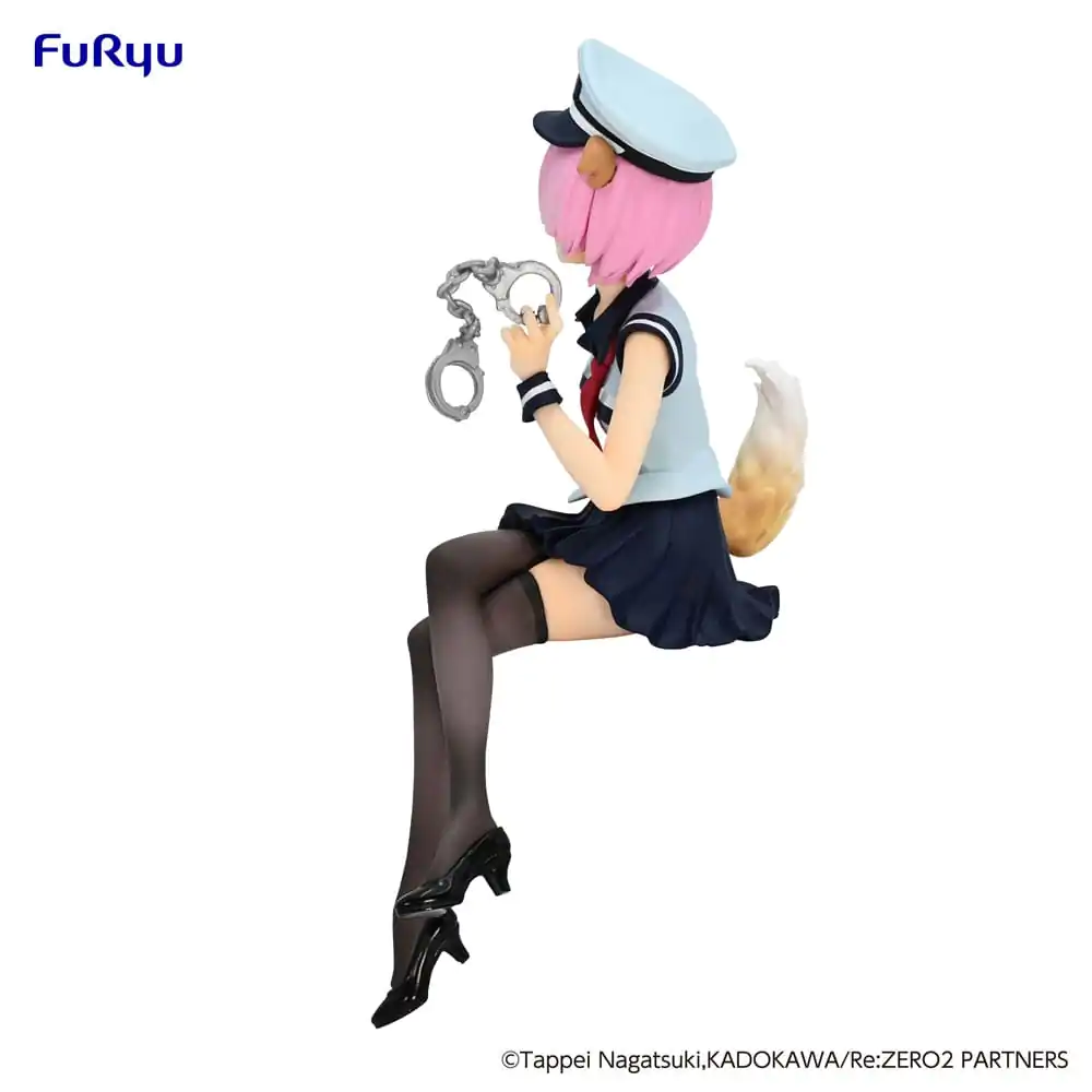Re:Zero Starting Life in Another World Noodle Stopper PVC Statue Ram Police Officer Cap with Dog Ears 16 cm product photo