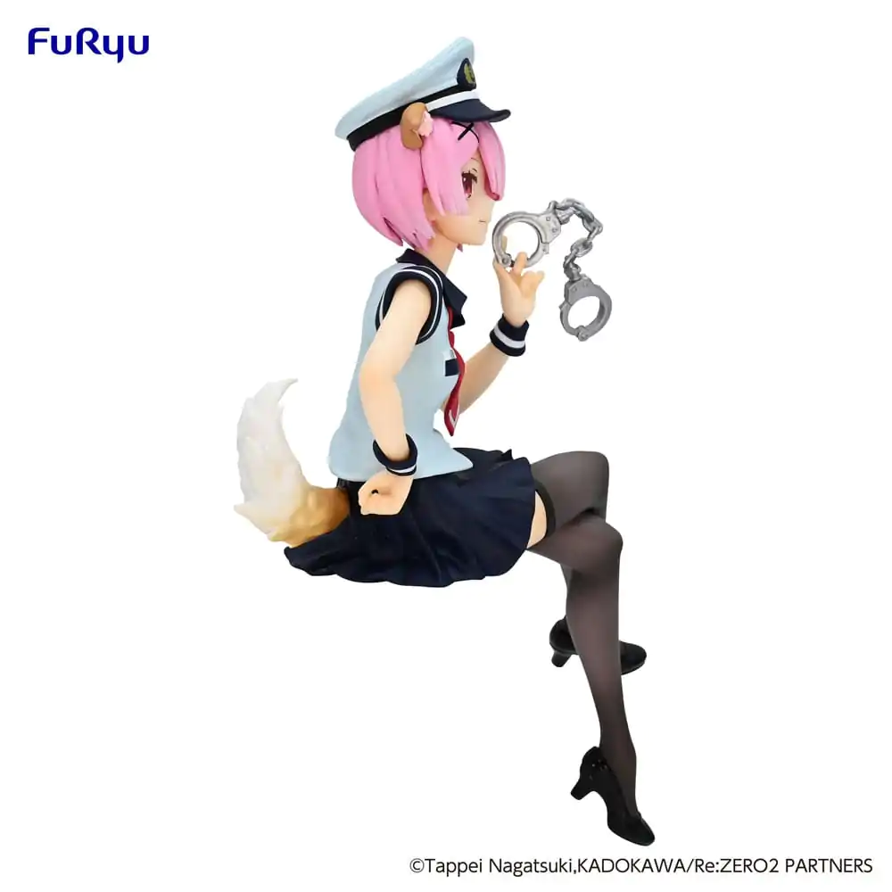 Re:Zero Starting Life in Another World Noodle Stopper PVC Statue Ram Police Officer Cap with Dog Ears 16 cm product photo
