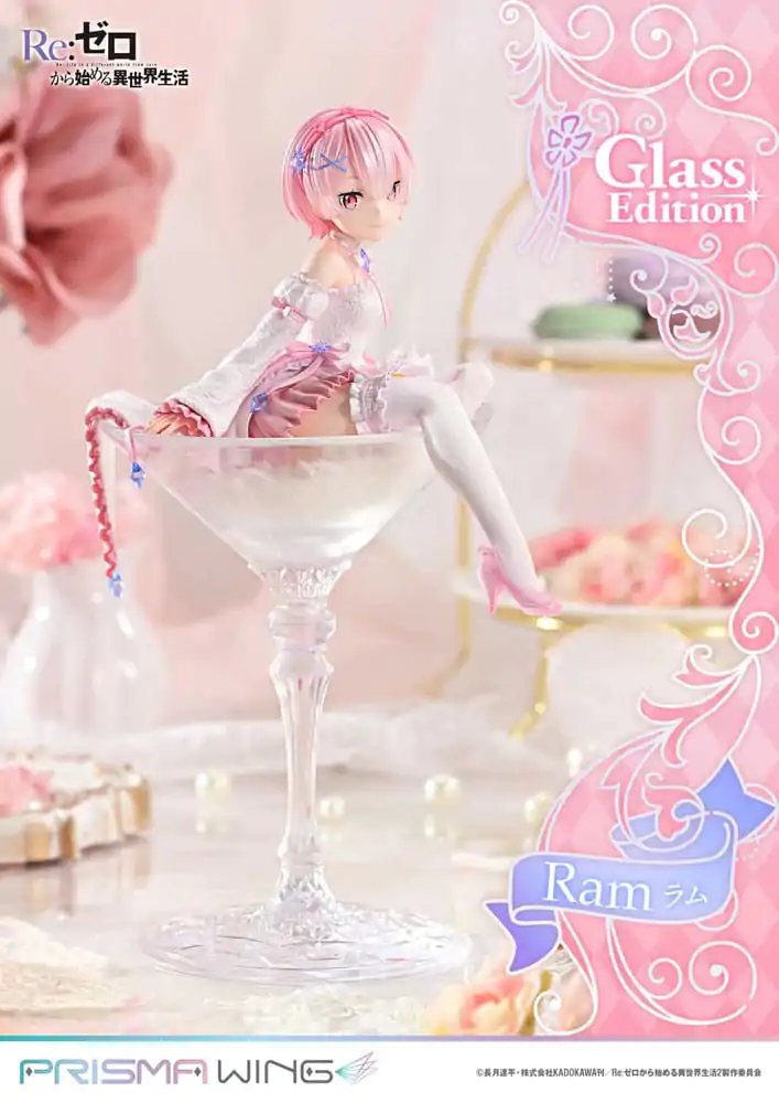 Re:ZERO Starting Life in Another World Prisma Wing PVC Statue 1/7 Ram Glass Edition 24 cm product photo