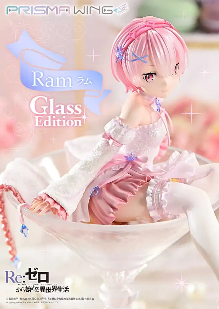 Re:ZERO Starting Life in Another World Prisma Wing PVC Statue 1/7 Ram Glass Edition 24 cm product photo