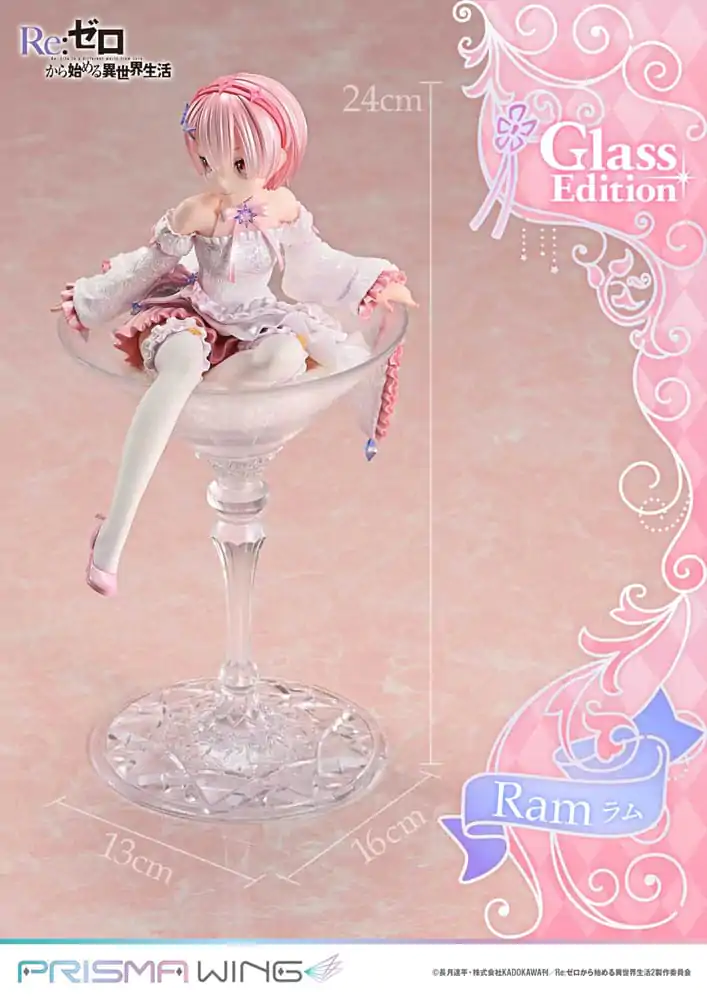 Re:ZERO Starting Life in Another World Prisma Wing PVC Statue 1/7 Ram Glass Edition 24 cm product photo