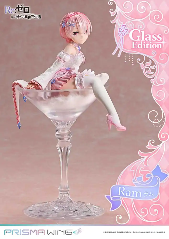 Re:ZERO Starting Life in Another World Prisma Wing PVC Statue 1/7 Ram Glass Edition 24 cm product photo