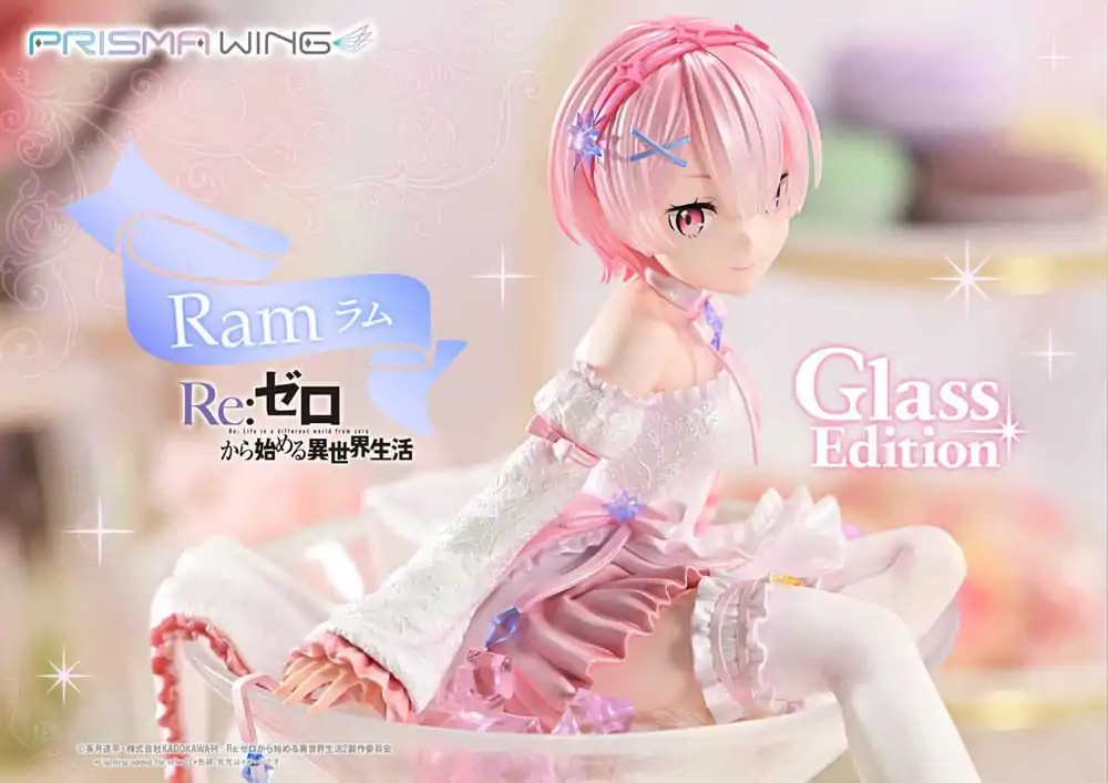 Re:ZERO Starting Life in Another World Prisma Wing PVC Statue 1/7 Ram Glass Edition 24 cm product photo