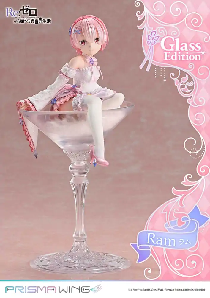 Re:ZERO Starting Life in Another World Prisma Wing PVC Statue 1/7 Ram Glass Edition 24 cm product photo