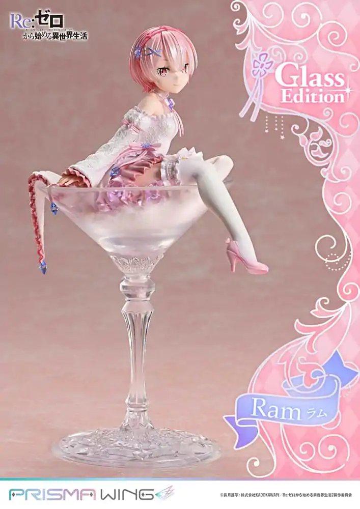 Re:ZERO Starting Life in Another World Prisma Wing PVC Statue 1/7 Ram Glass Edition 24 cm product photo