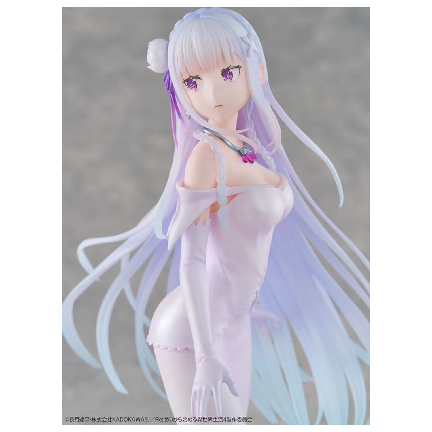 Re:ZERO -Starting Life in Another World- PVC Figure 1/7 Emilia Wedding dress Ver. 24 cm product photo