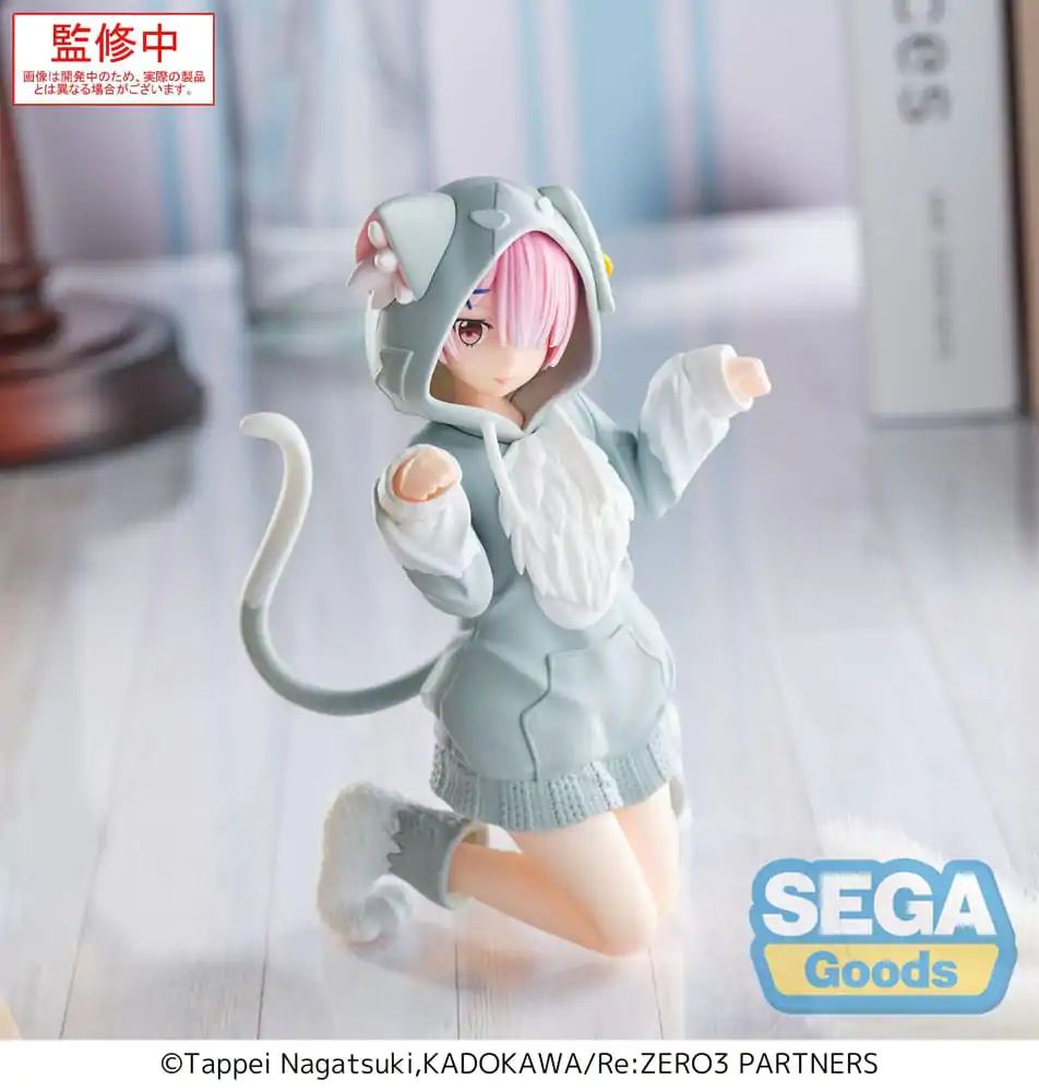 Re:Zero Starting Life in Another World Yumemirize PVC Statue Ram Mofumofu Pack 11 cm product photo