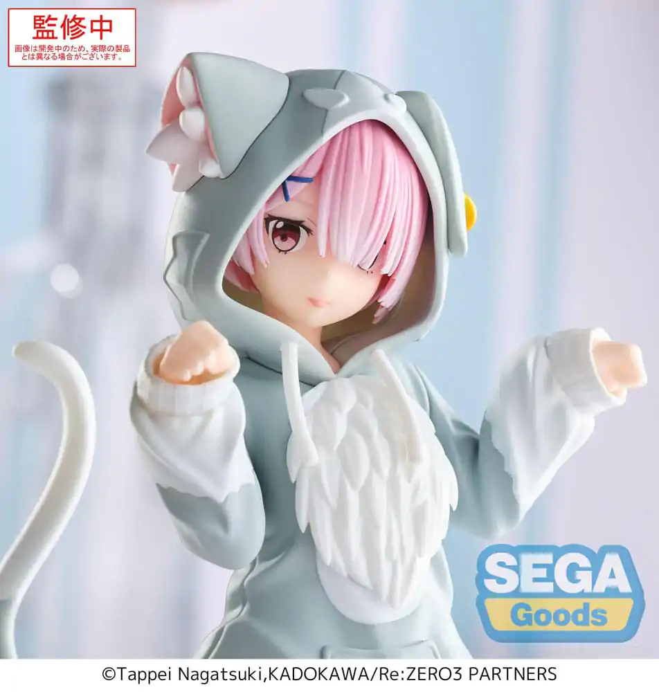 Re:Zero Starting Life in Another World Yumemirize PVC Statue Ram Mofumofu Pack 11 cm product photo