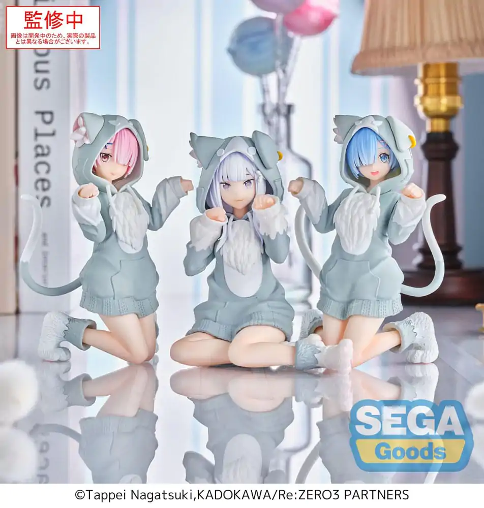Re:Zero Starting Life in Another World Yumemirize PVC Statue Ram Mofumofu Pack 11 cm product photo