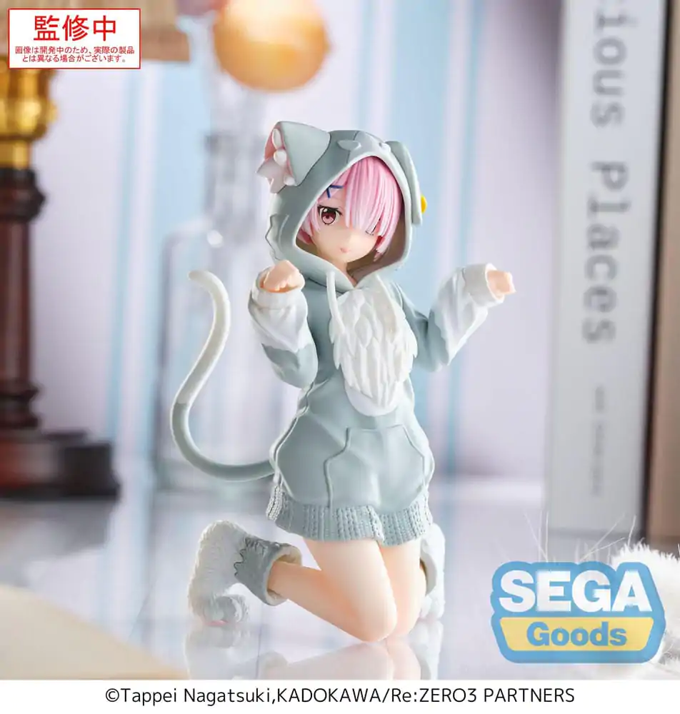 Re:Zero Starting Life in Another World Yumemirize PVC Statue Ram Mofumofu Pack 11 cm product photo