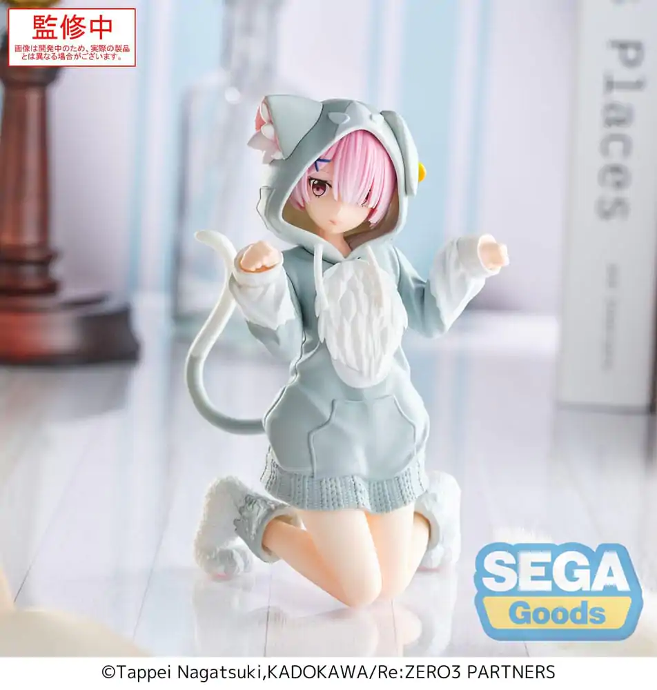 Re:Zero Starting Life in Another World Yumemirize PVC Statue Ram Mofumofu Pack 11 cm product photo