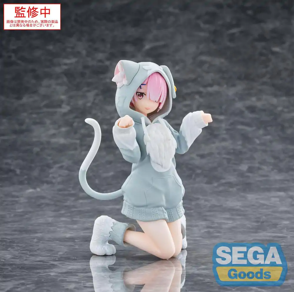 Re:Zero Starting Life in Another World Yumemirize PVC Statue Ram Mofumofu Pack 11 cm product photo