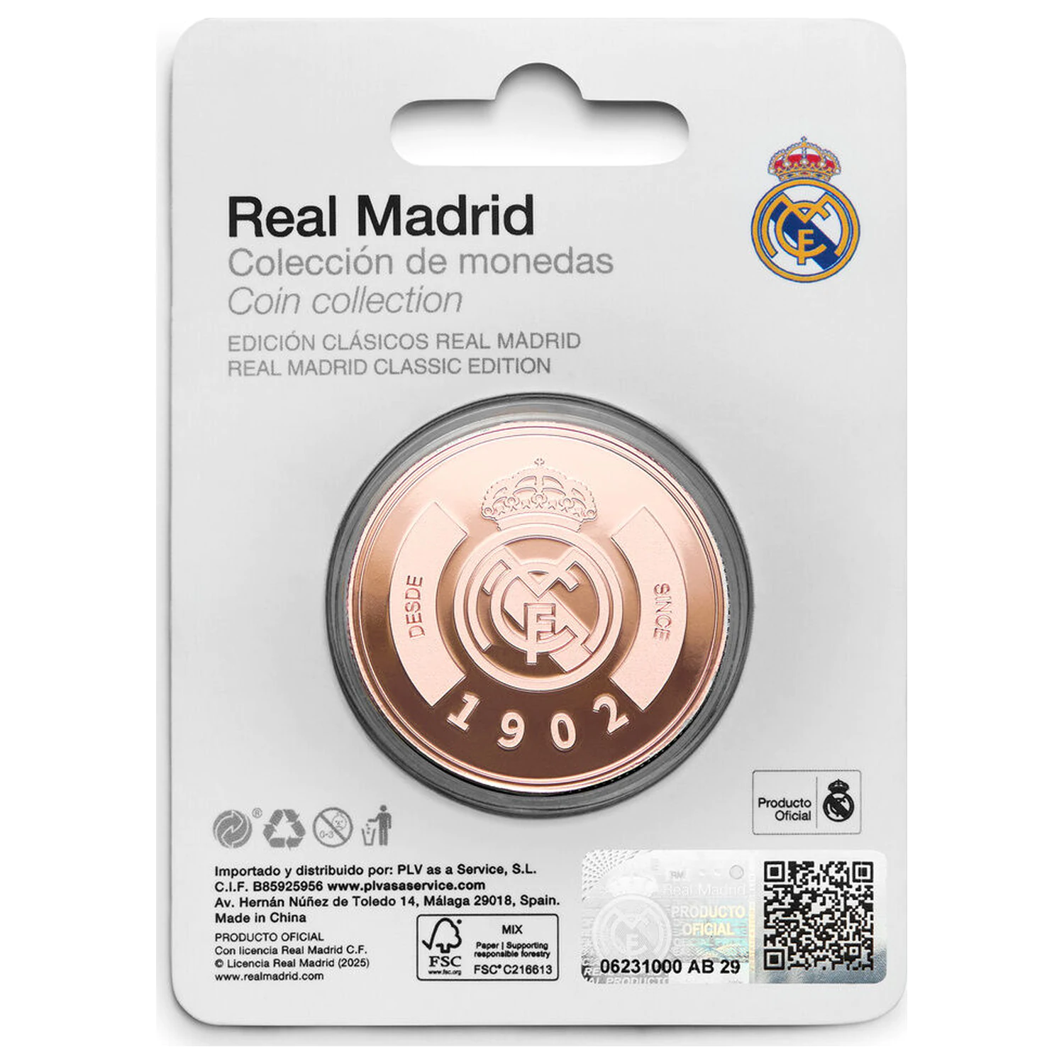 Real Madrid 1902 commemorative coin product photo