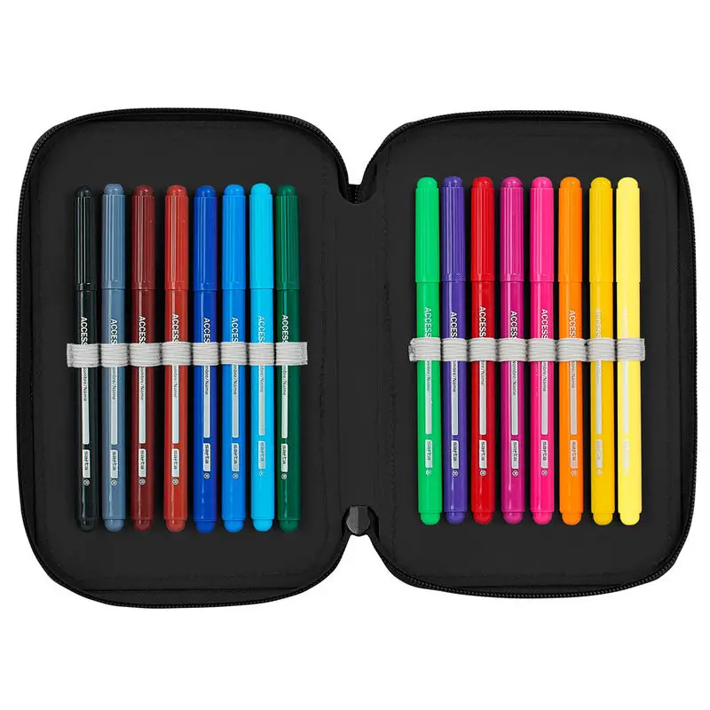 Real Madrid 1902 triple pencil case 41pcs product photo