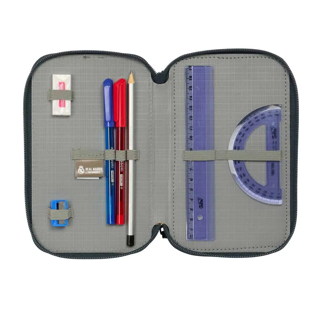 Real Madrid 25/26 triple pencil case 37pcs product photo