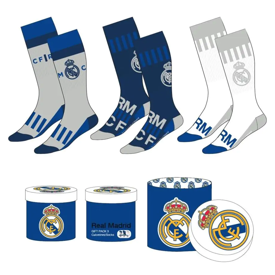 Real Madrid pack 3 adult socks product photo