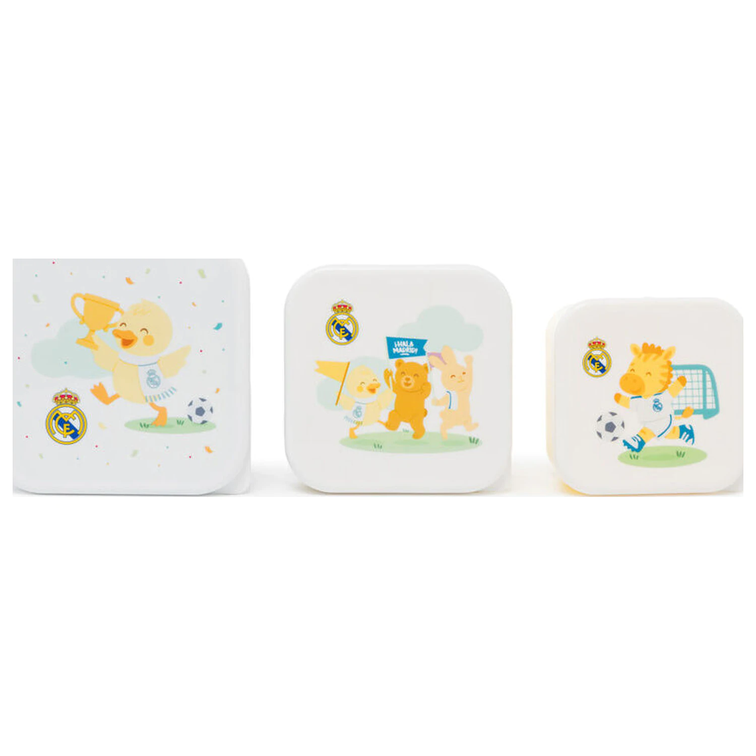 Real Madrid 3 lunch boxes set product photo