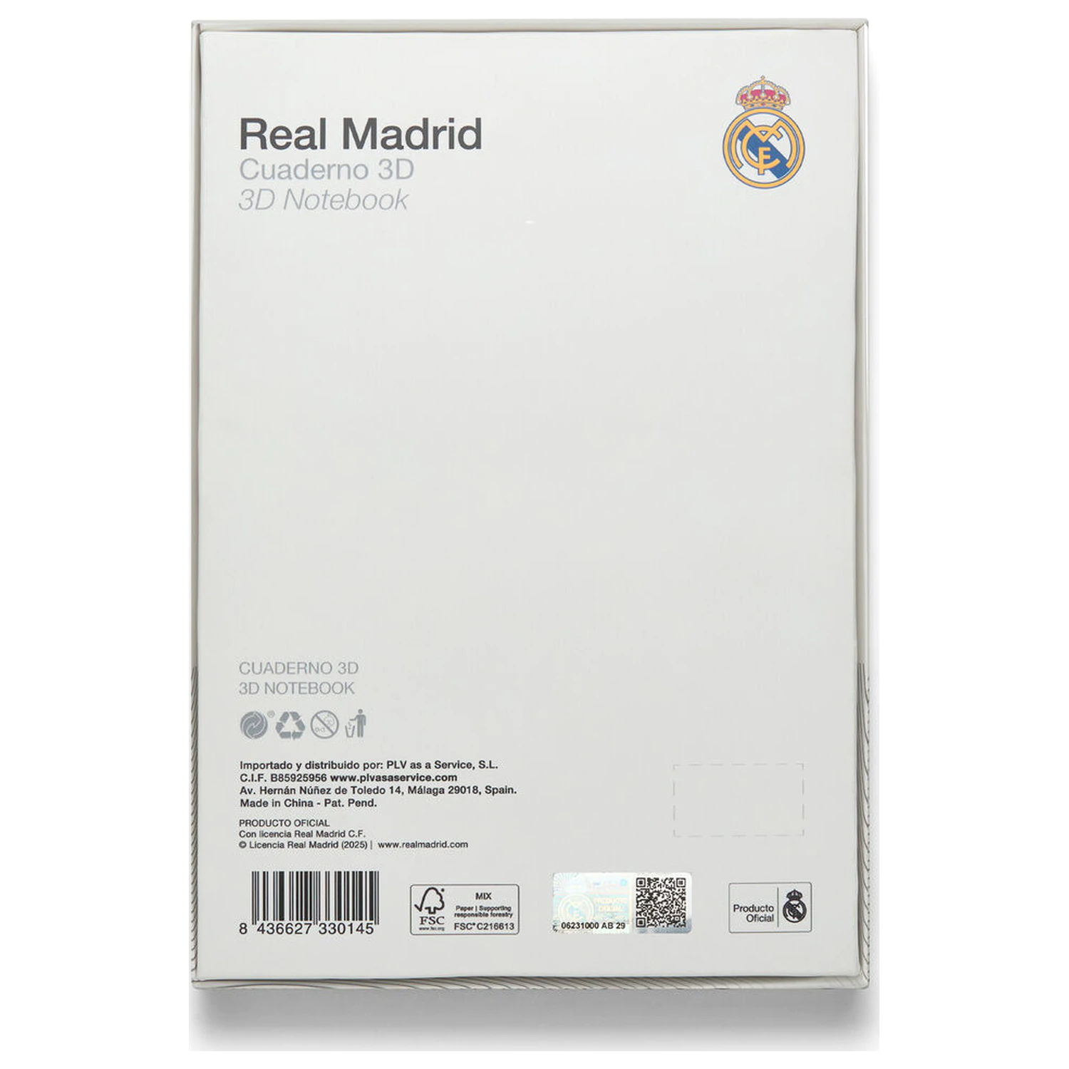 Real Madrid A5 notebook product photo