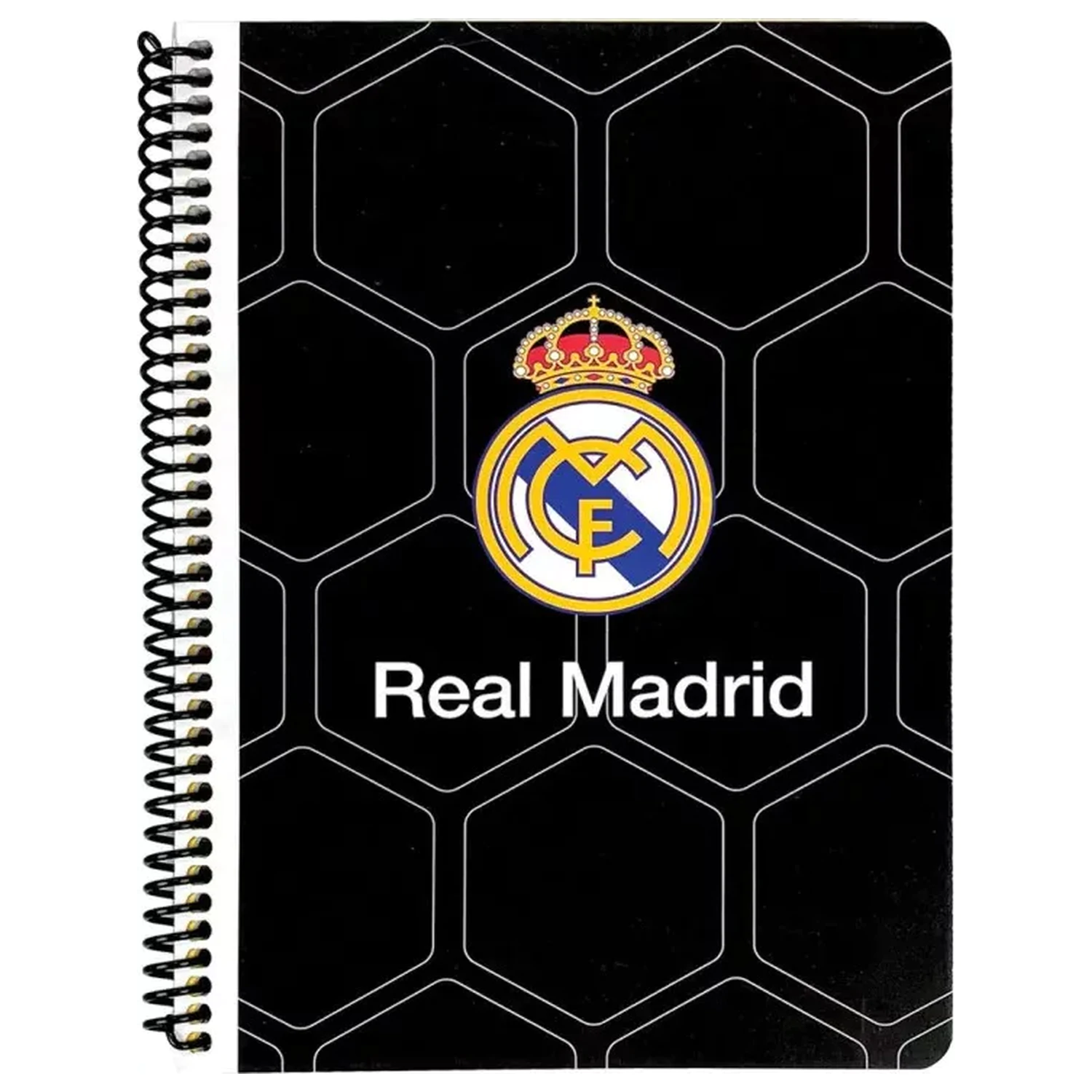 Real Madrid Black B/5 Lined Spiral Notebook 70 Pages product photo