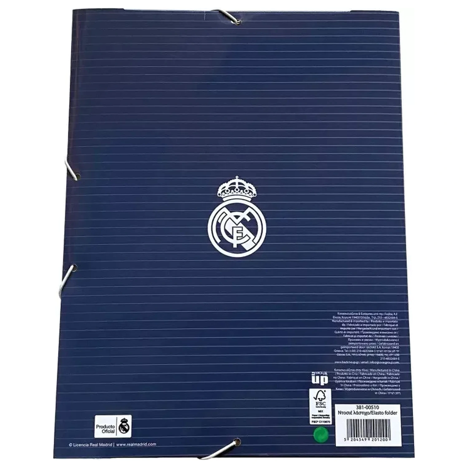Real Madrid Blue A/4 elastic folder product photo