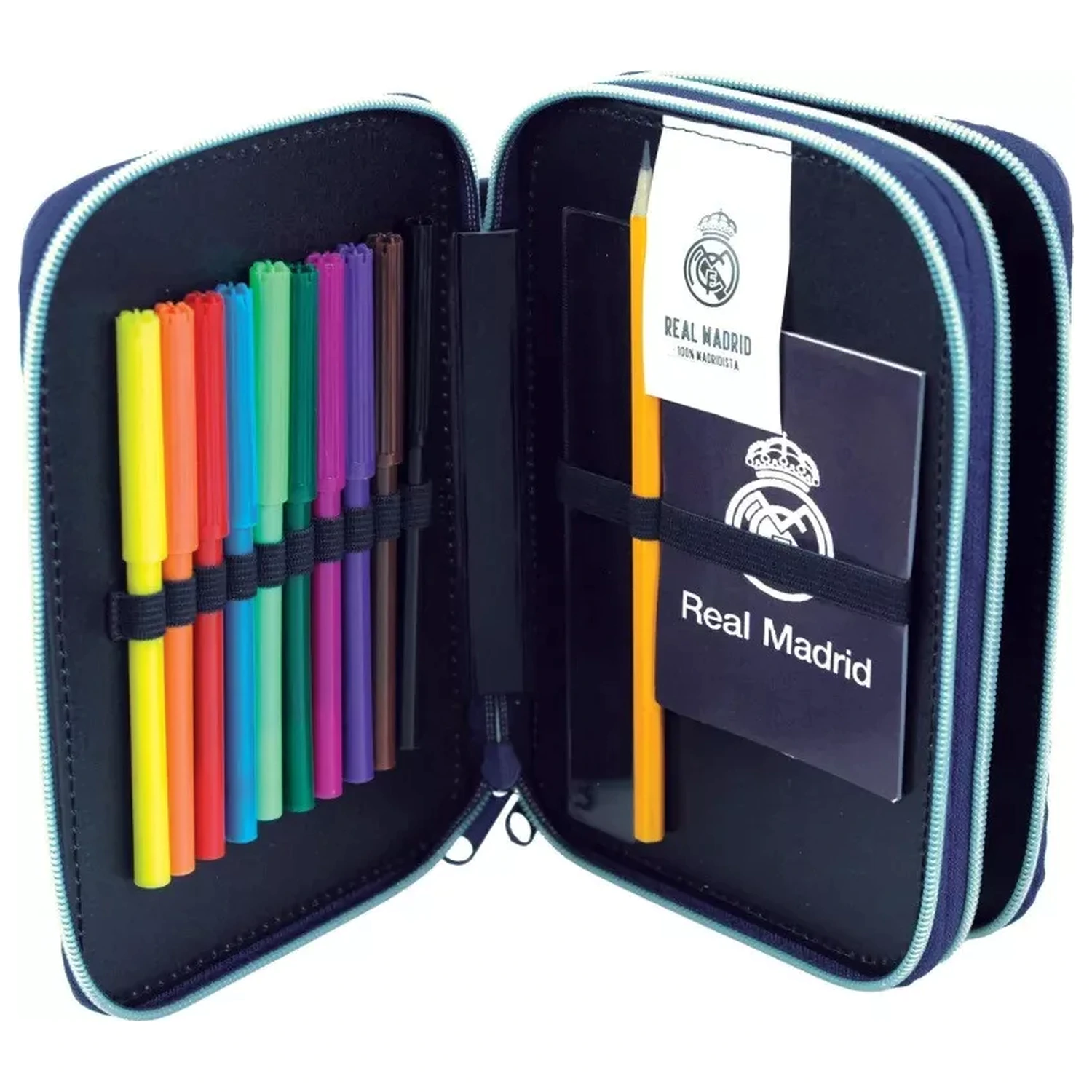 Real Madrid Blue Filled 2-Tier Pencil Case product photo