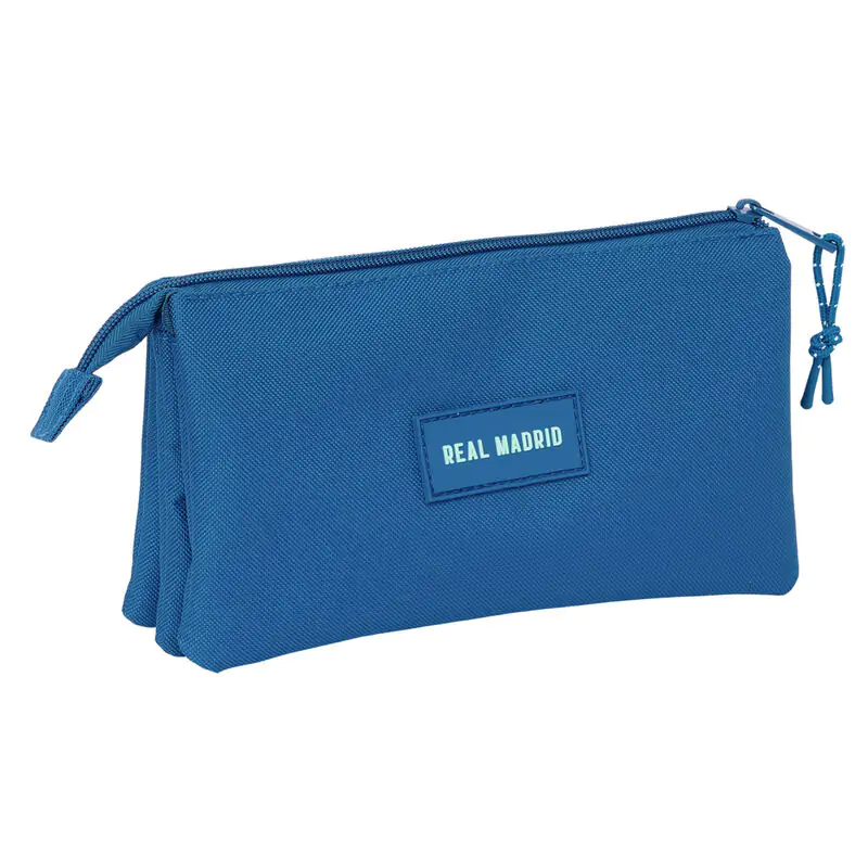 Real Madrid blue triple pencil case product photo