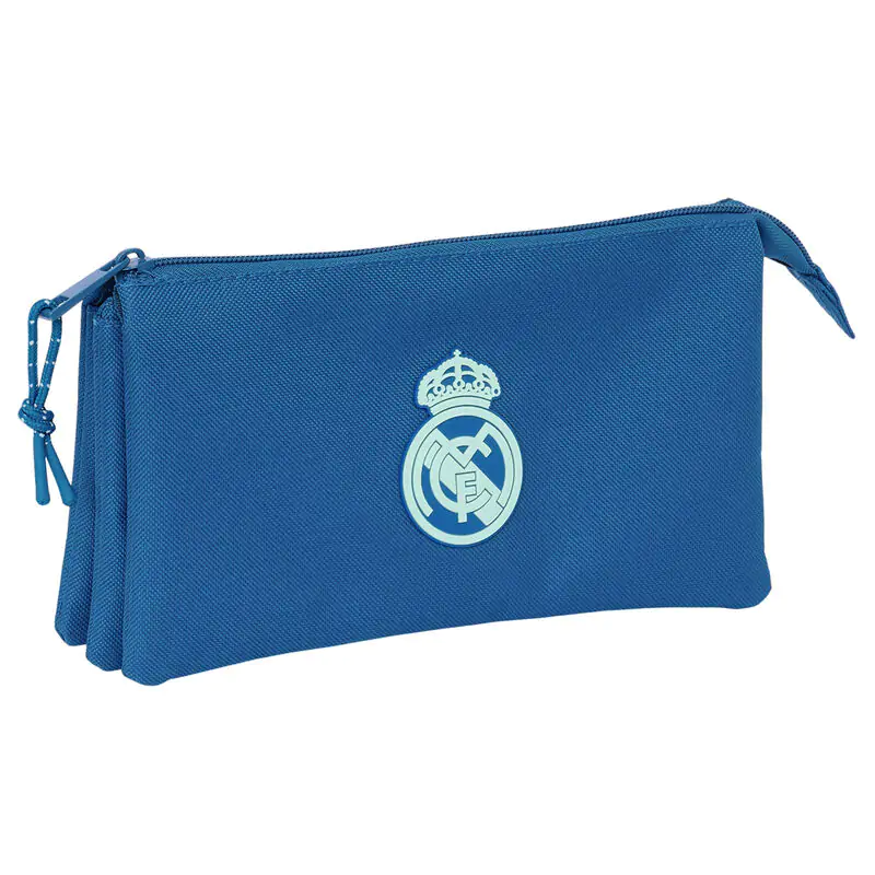 Real Madrid blue triple pencil case product photo