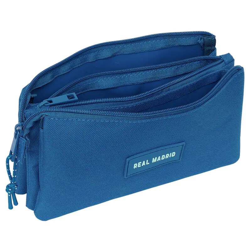 Real Madrid blue triple pencil case product photo