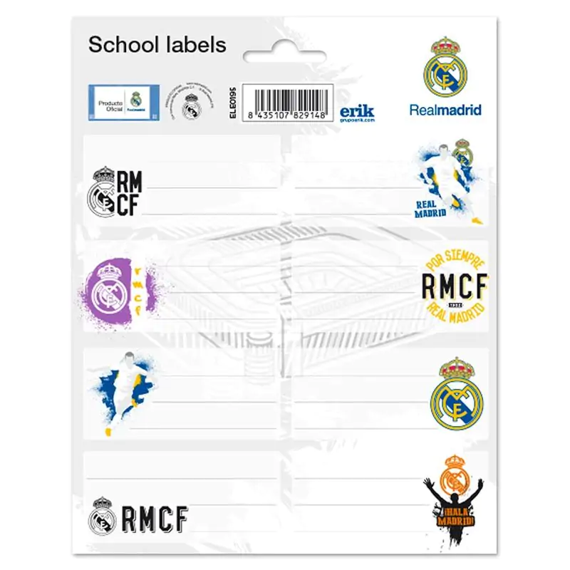 Real Madrid adhesive labels product photo