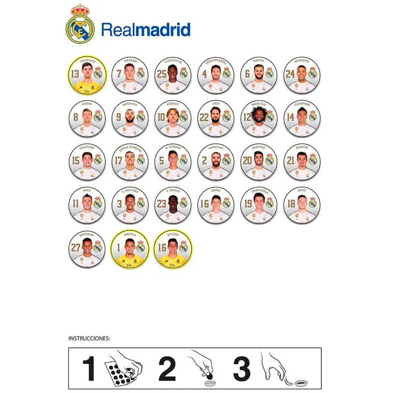Real Madrid bottle cap game product photo