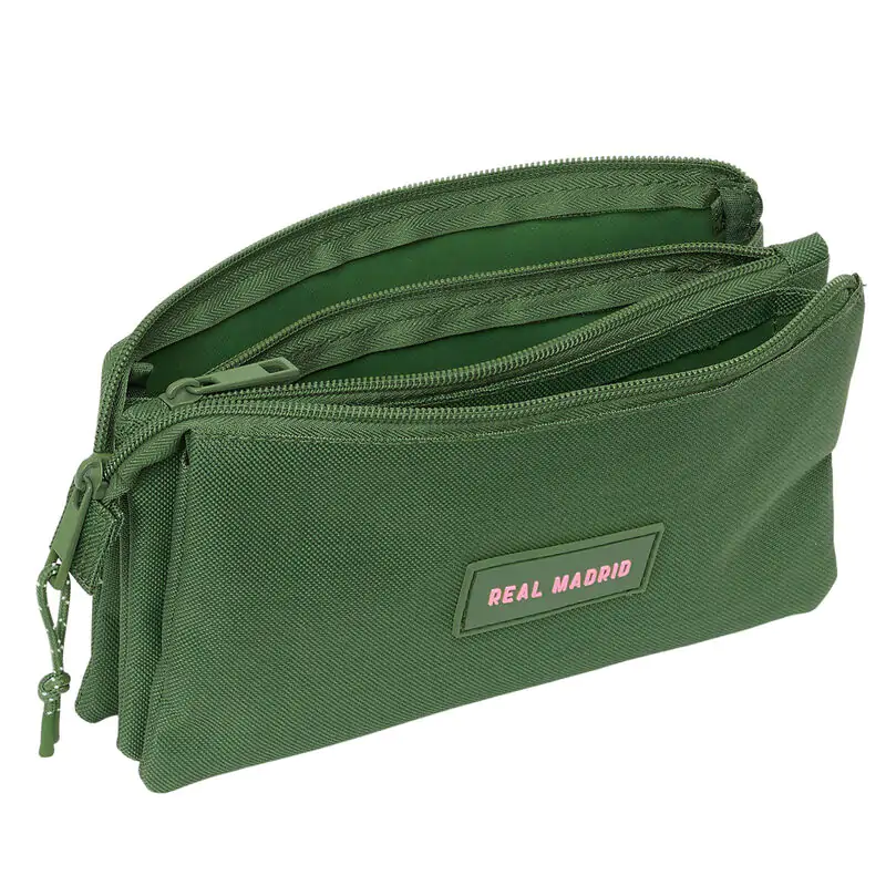 Real Madrid green triple pencil case product photo