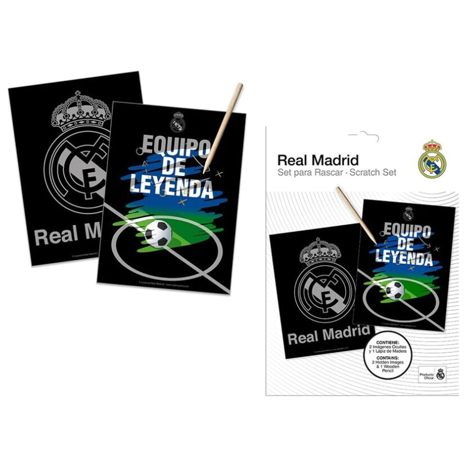 Real Madrid Hala Scratch Art Set product photo