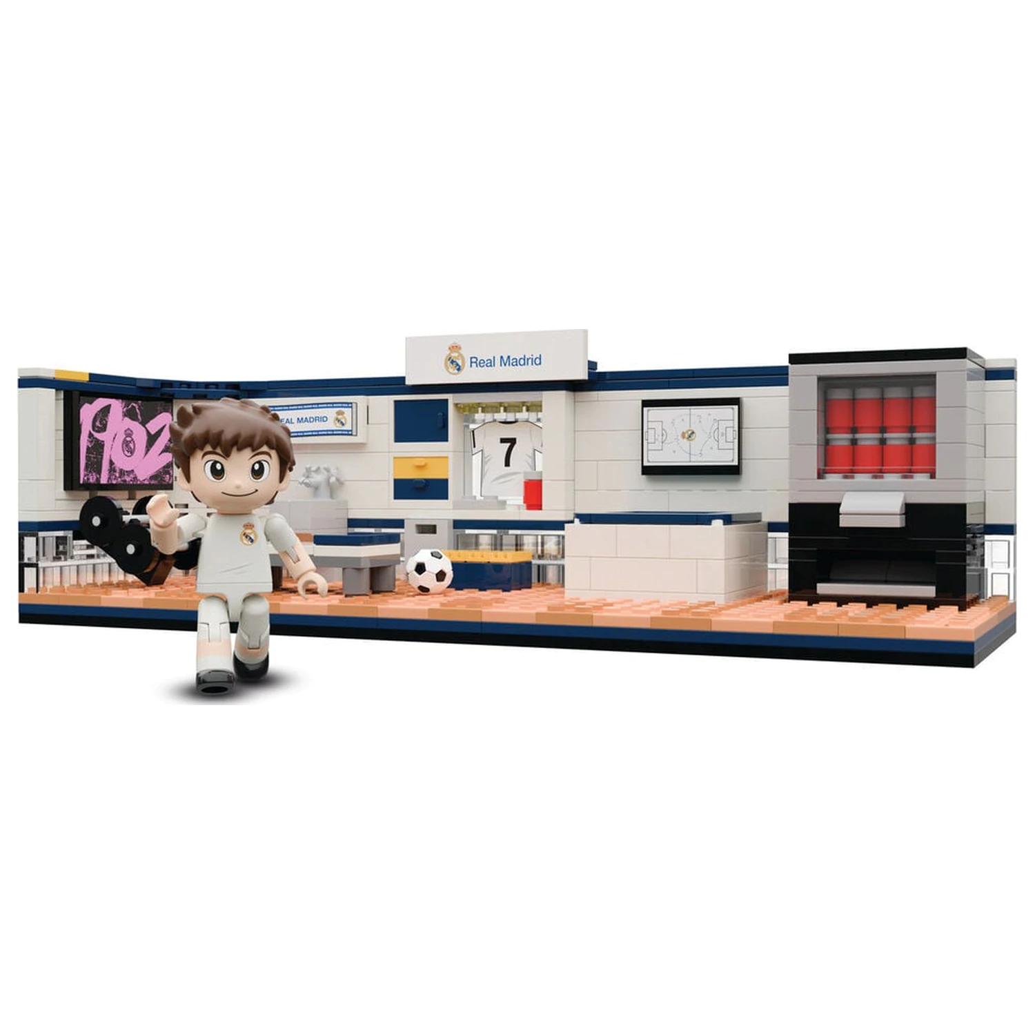 Real Madrid locker room set with figure 439pcs product photo