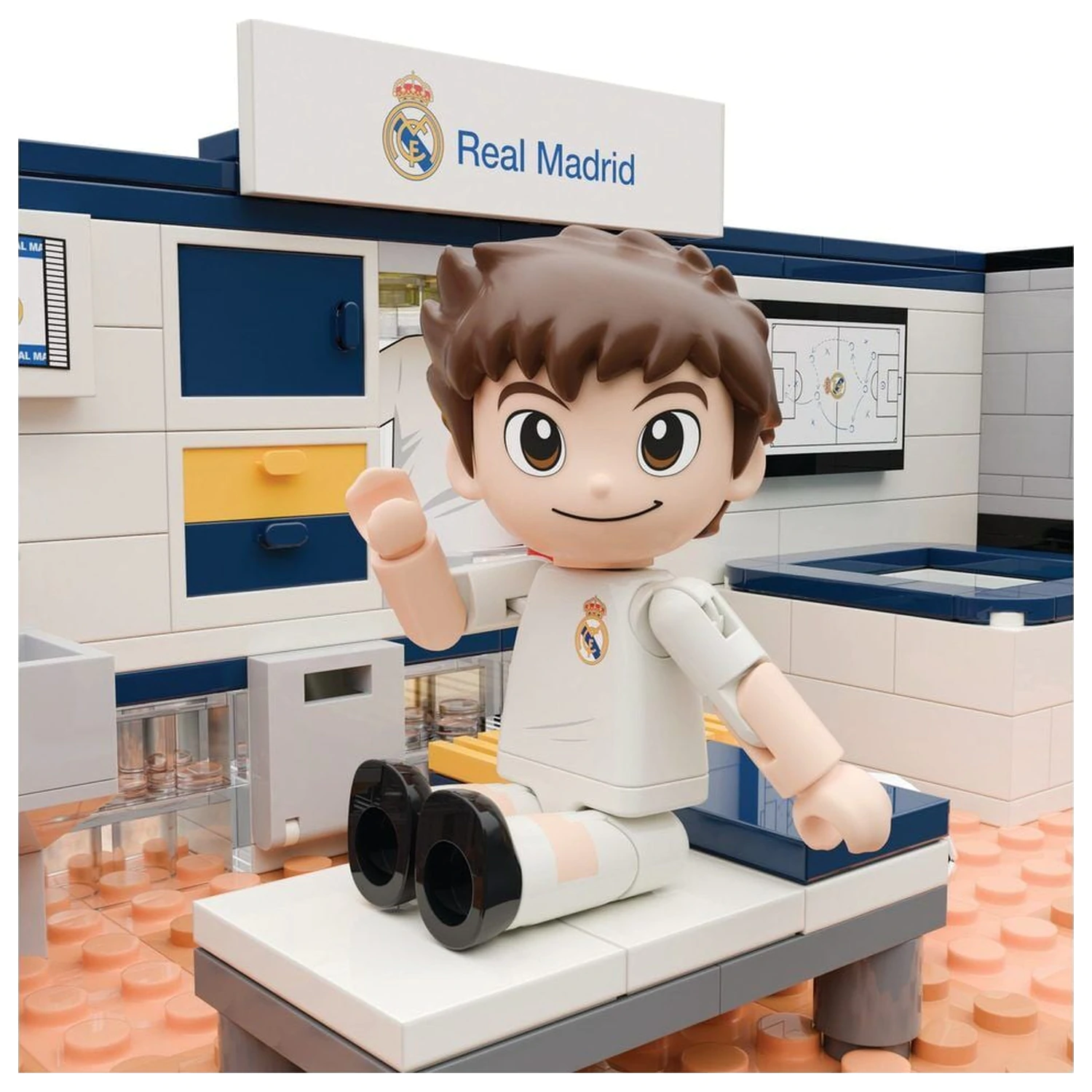 Real Madrid locker room set with figure 439pcs product photo