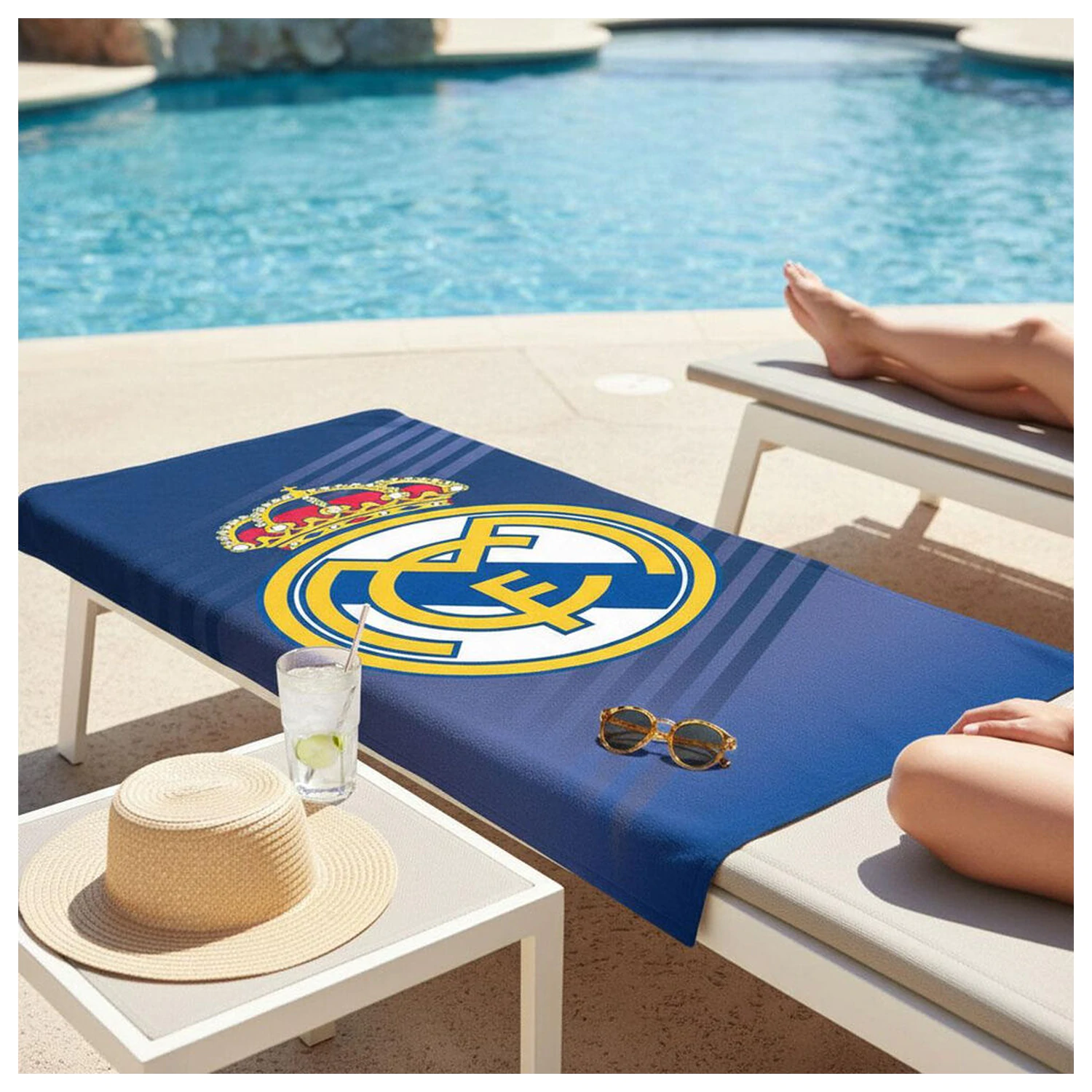Real Madrid microfibre beach towel product photo