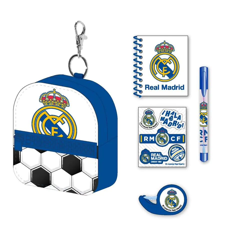 Real Madrid Stationery mini backpack set product photo