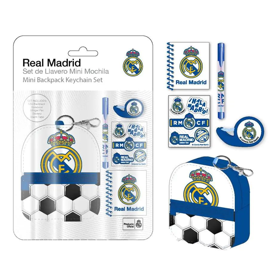 Real Madrid Stationery mini backpack set product photo