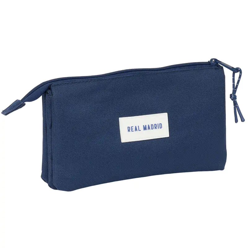 Real Madrid navy blue triple pencil case product photo