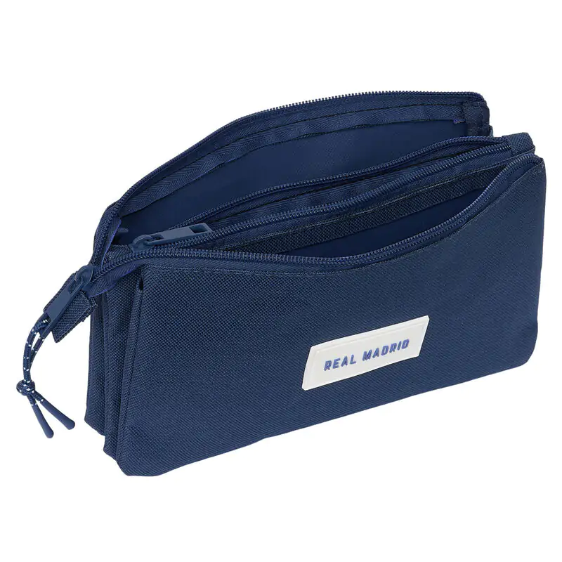 Real Madrid navy blue triple pencil case product photo