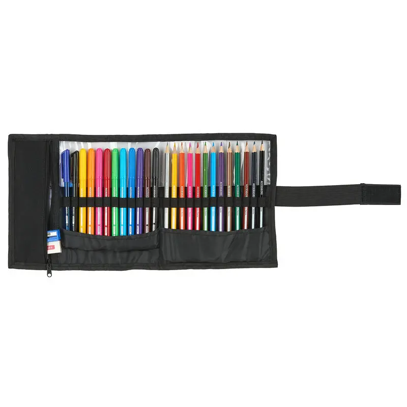 Real Madrid pencil case roll-up 27pcs product photo