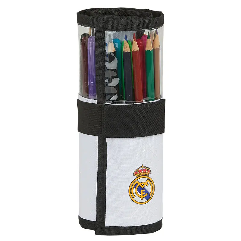 Real Madrid pencil case roll-up 27pcs product photo
