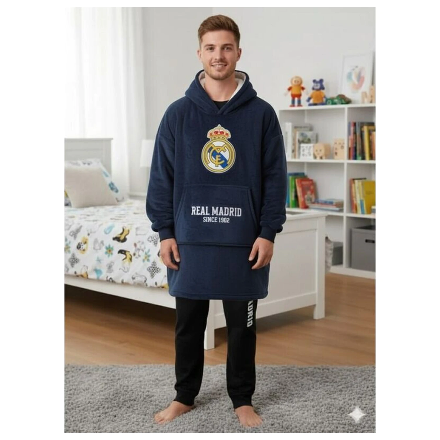 Real Madrid oversize sweatshirt coat adult product photo