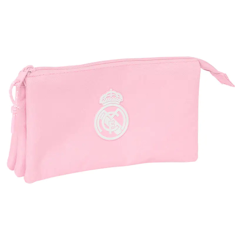 Real Madrid pink triple pencil case product photo