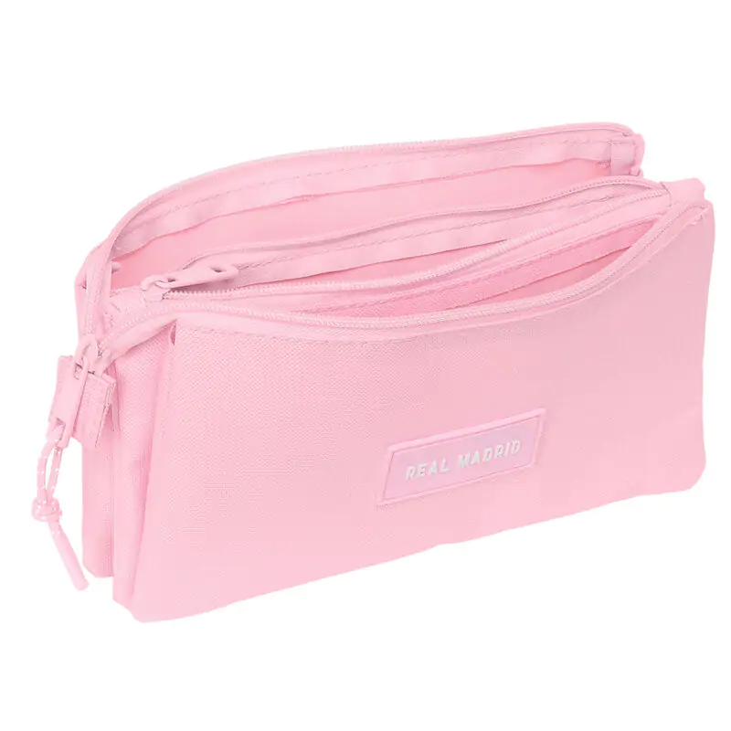 Real Madrid pink triple pencil case product photo