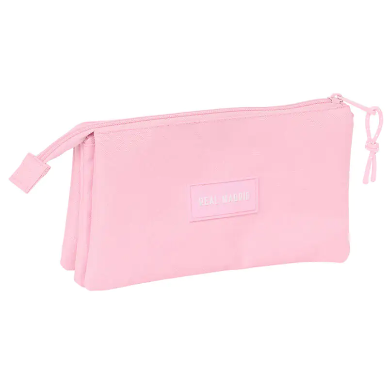 Real Madrid pink triple pencil case product photo