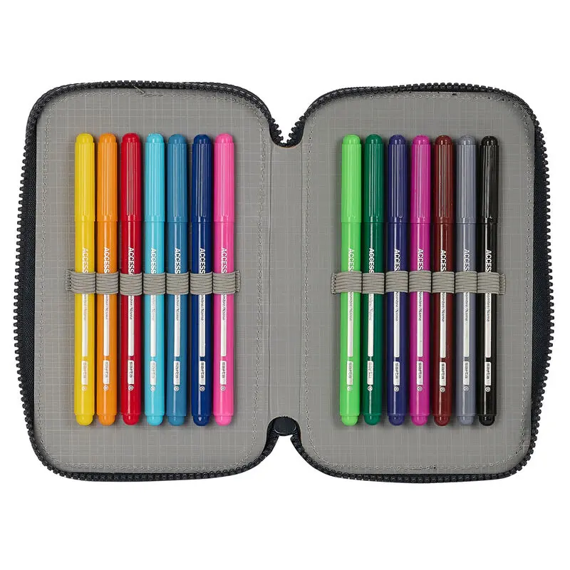 Real Madrid double pencil case 28pcs product photo