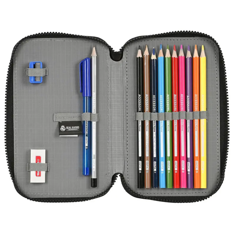 Real Madrid double pencil case 28pcs product photo